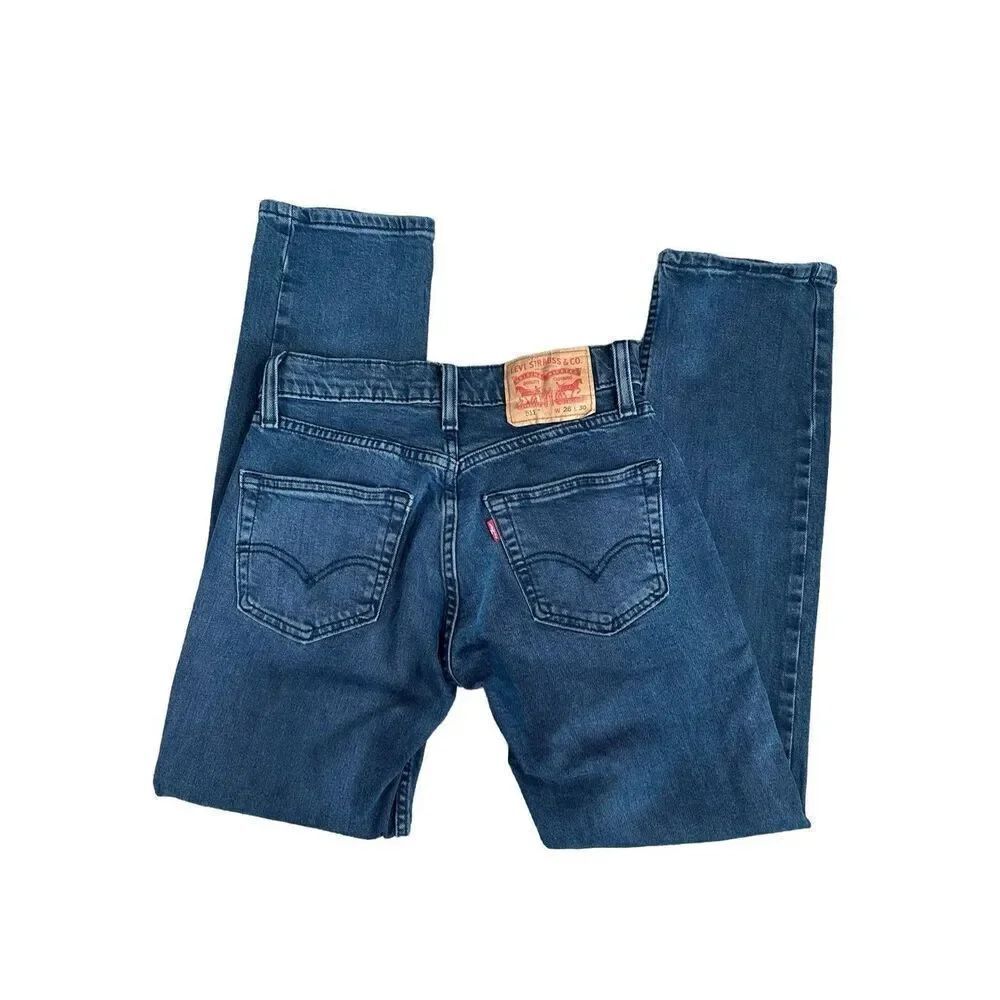 levi’s 511 denim jeans men’s size W28 L30 dark wash straight leg fit